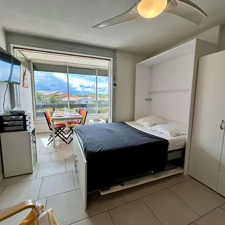 Studio/cabine, 4 Couchages, Piscine, Parking, Proche Plage, St Cyprien - Fr-1-225d-211 Appartement