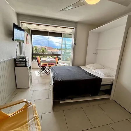 Studio/cabine, 4 Couchages, Piscine, Parking, Proche Plage, St Cyprien - Fr-1-225d-211 * Saint-Cyprien (Pyrenees-Orientales)